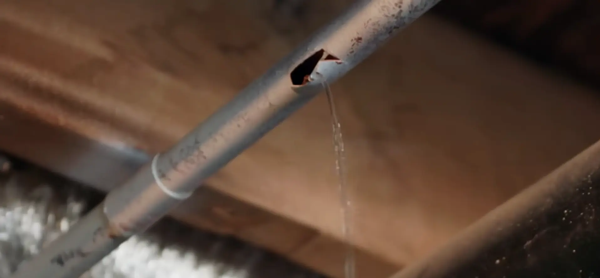 Broken pipe repair in Fort Collins — corroded galvanized line being replaced