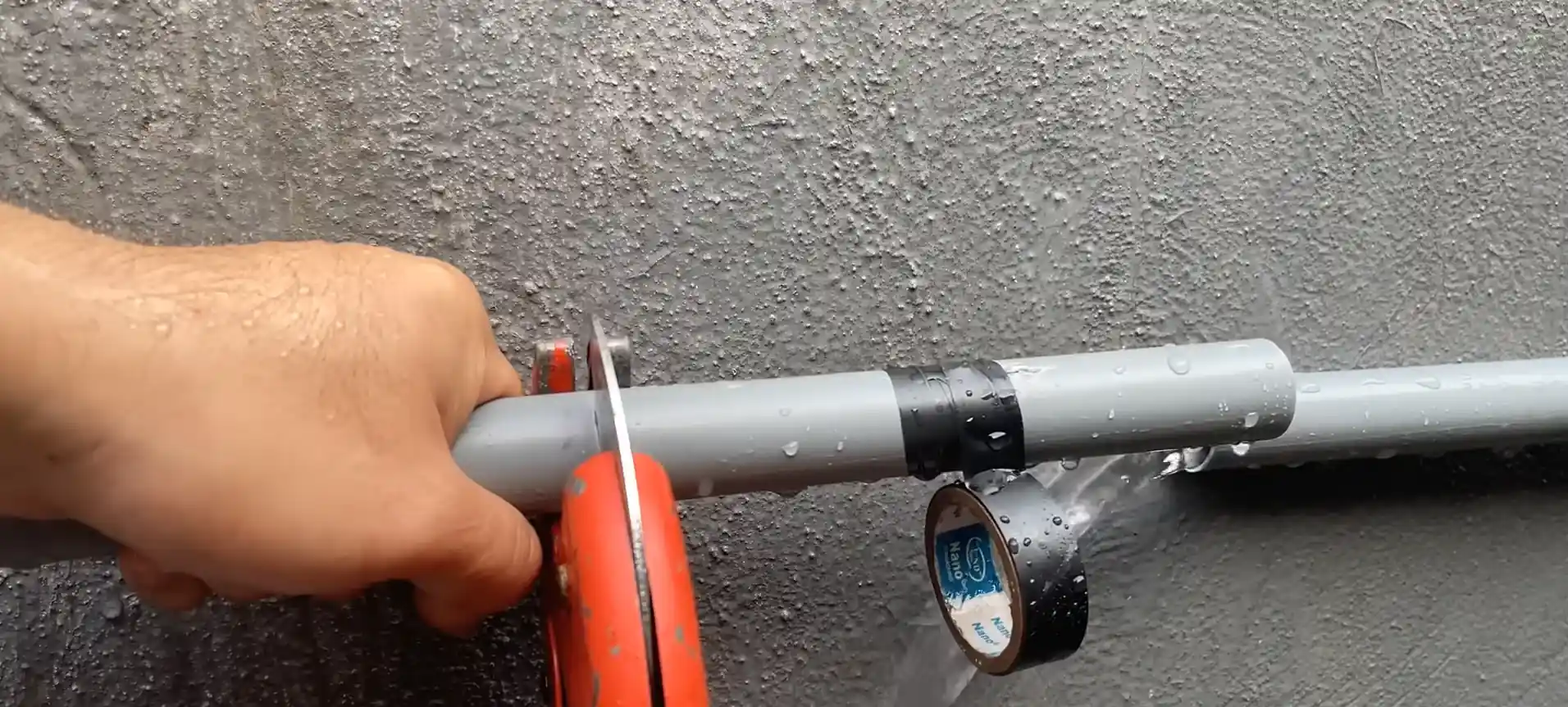Burst pipe repair in a Fort Collins home — split supply line showing pressure damage